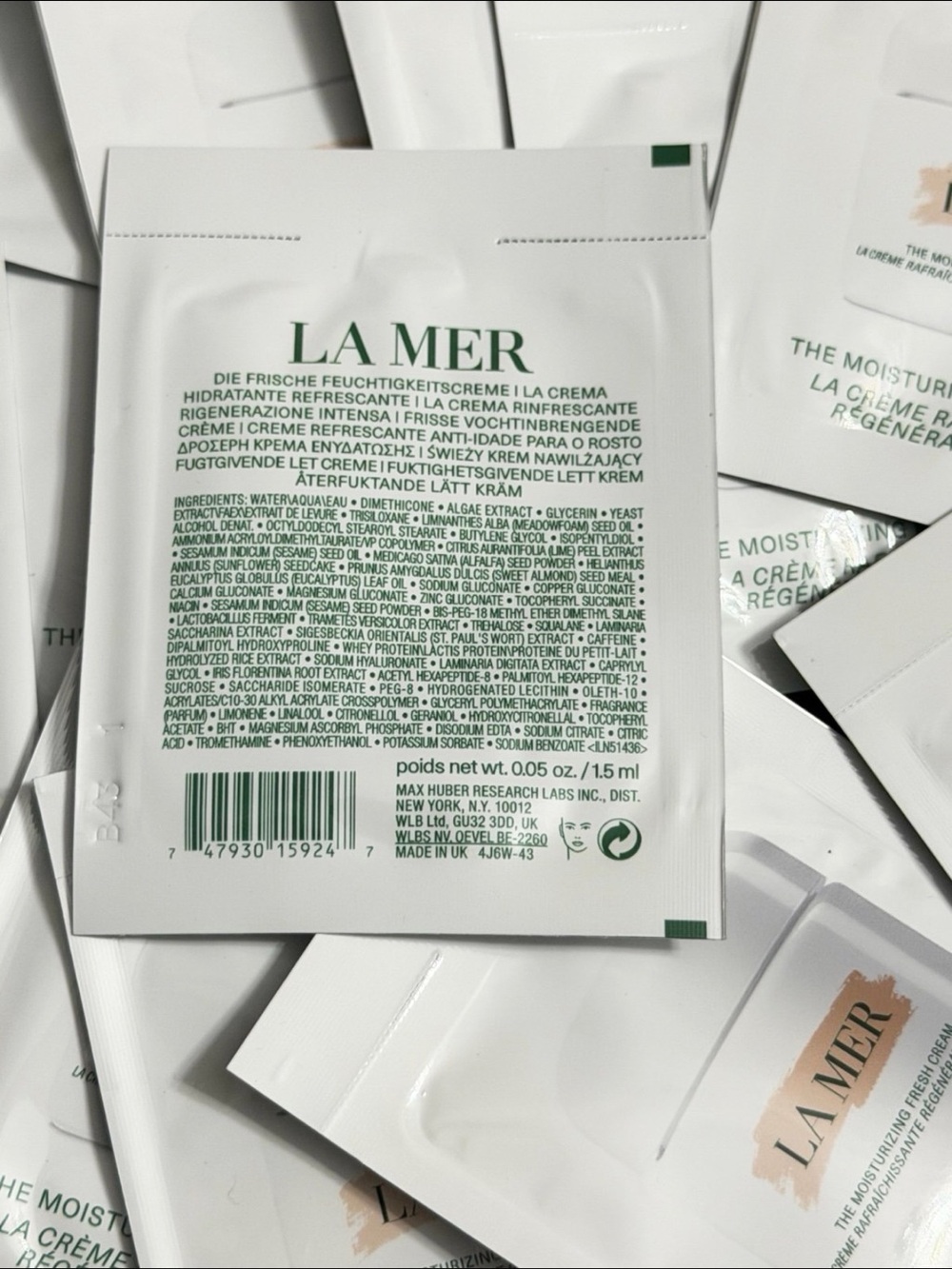 LA MER The Moisturizing Fresh Cream 10pk x 1.5ml - Picture 2 of 3